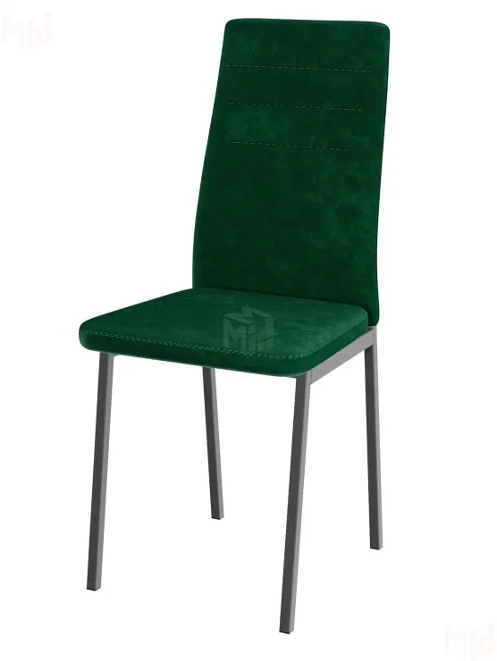Стул Амстер (велюр изумруд, ноги серые)