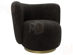 Кресло Лига-072 ( велюр BRUT 17 коричневый )