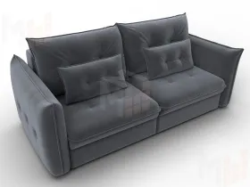 Диван прямой Лига-100 НПБ ( SEVEN 17 серый )