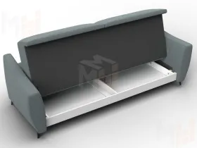 Диван-книжка Лига-095 НПБ ( Амур 07 серый )