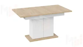 Стол раздвижной Детройт Тип 1 Белый, Дуб Крафт золотой