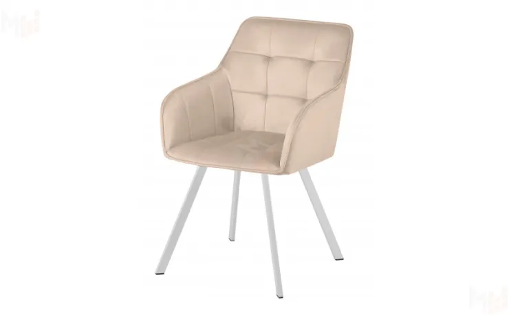 Кресло поворотное Мони Confetti cream/белый