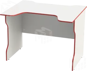 Стол компьютерный игровой ВАРДИГ K2 (белый/красный)