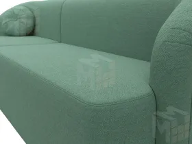 Диван прямой Лига-027 угол левый ( Амур зеленый )