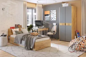 Комплект детской мебели Адам К1 Стол Юниор дуб крафт золотой