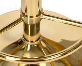 Табурет барный DOBRIN BRUNO GOLD (бежевый велюр (MJ9-10))