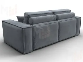 Диван прямой Лига-081 НПБ ( TOWER 10 серый )