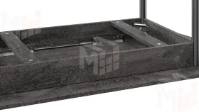 Стол обеденный Крит Черный, Железный камень