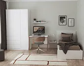 S01200 Варма Стор 123 шкаф распашной 222х123х57, белый