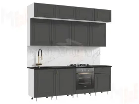 Кухня Престиж 2,4 Графит софт