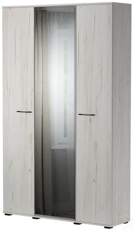 Шкаф с зеркалом ИТАЛИЯ ШК-1300  Крафт белый