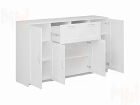 Тумба Сириус 4 двери 2 ящика 156*95 белая