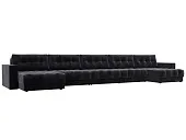 Диван П-образный с декором Лига-049 НПБ Мегалонг