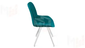 Стул Марвел  К4 Исп. 2 Белый матовый Велюр Confetti Izumrud
