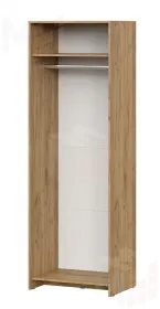 Шкаф двухстворчатый МСП 1  Дуб Золотой / Камень Тёмный