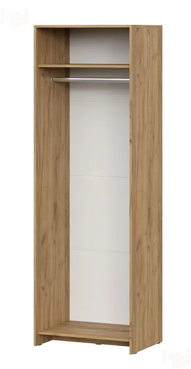 Шкаф двухстворчатый МСП 1  Дуб Золотой / Камень Тёмный