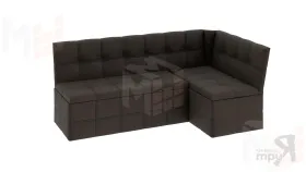 Кухонный диван Домино со спальным местом (кашемир коричневый)