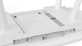 Стол обеденный TESCA 2 Белый муар, Стекло матовое белое