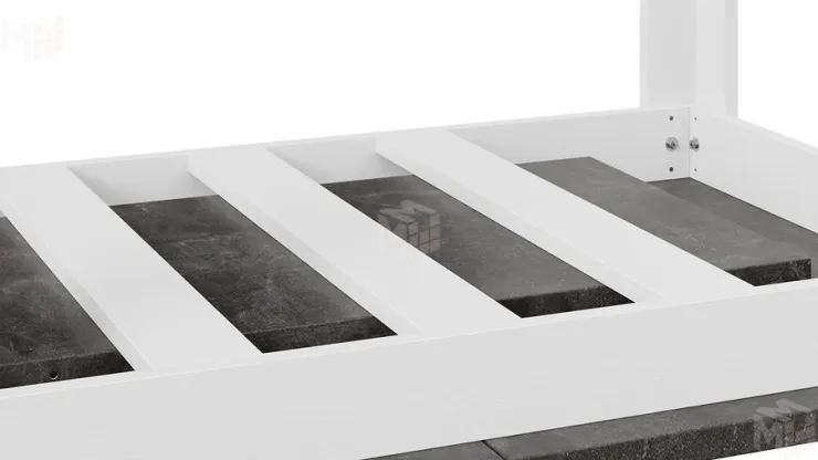 Стол обеденный Ванкувер тип 1  Белый, Ателье темный