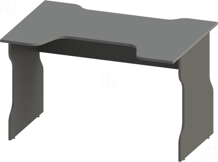 S00555 ВАРДИГ К1 стол компьютерный 120x75x82, антрацит/серебристый