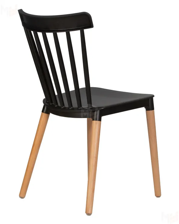 Стул обеденный DOBRIN THEO (ножки светлый бук, цвет черный (B-03))