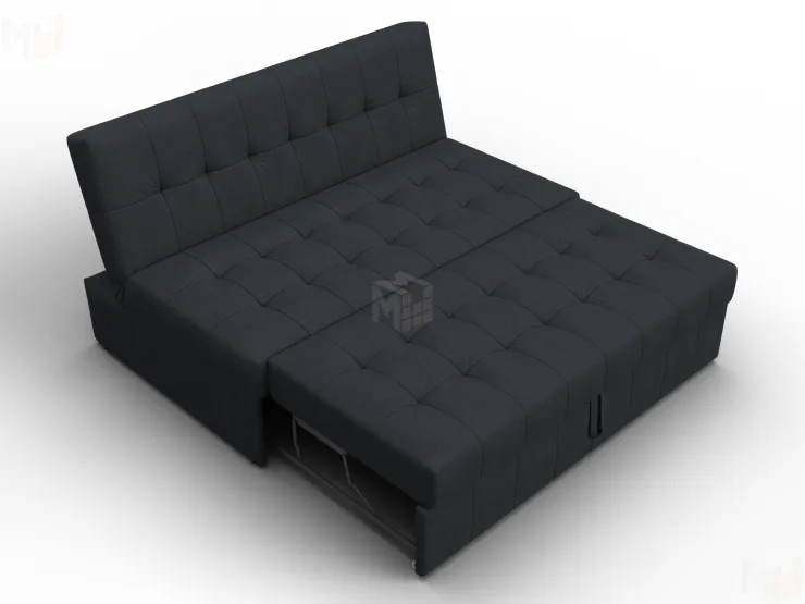 Диван прямой Лига-107 (140) ( JOLY 16 темно-серый )