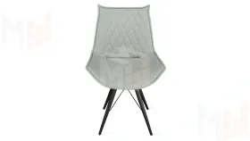 Стул Фэнди К3 Черный муар, Велюр Confetti Silver