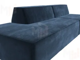 Диван прямой модульный Монс Модерн левый ( TOWER 13 синий )