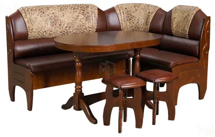 Кухонный уголок с раздвижным столом Трапеза Комфорт