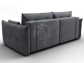 Диван прямой Лига-100 НПБ ( BRUT 16 темно-серый )