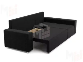 Угловой диван-кровать Маркиз Черный