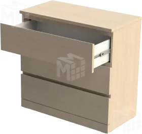 Комод Варма 3 дуб беленый