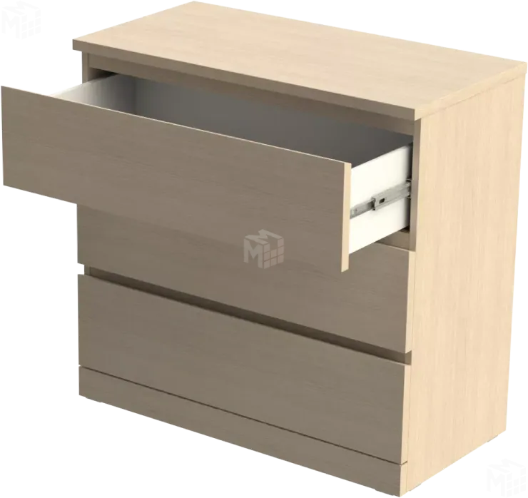 Комод Варма 3 дуб беленый