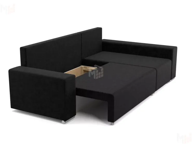 Угловой диван-кровать Маркиз Черный