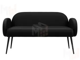 Диван прямой Лига-086 ( GRIFON 18 черный )