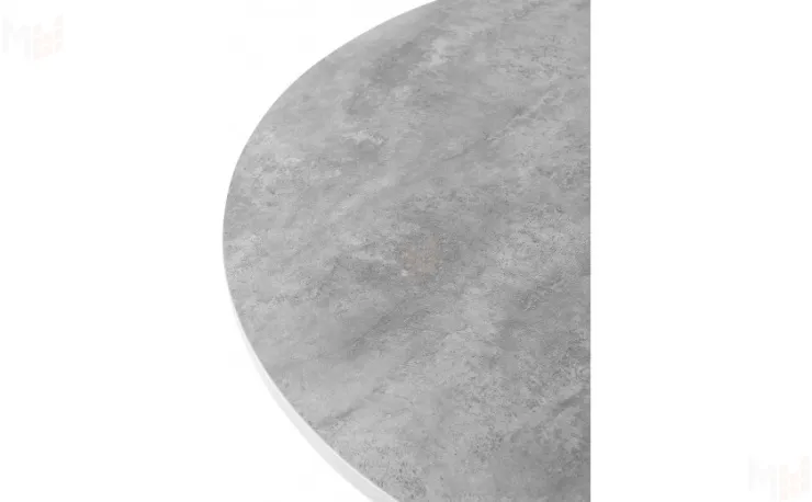 Стол раскладной Вега Лофт D100  Бетон / Белый