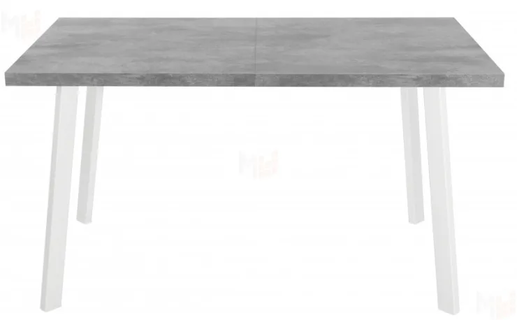 Стол раскладной Лаки Лофт 140 Бетон/Белый