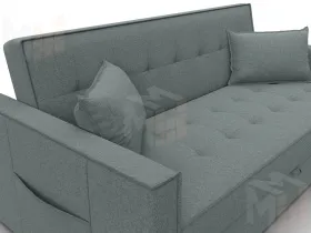 Диван прямой Лига-104 (160) ( Амур 07 серый )