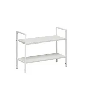 Стеллаж Leset Стилвуд 22 широкий, 2 полки (Белый/Белый)