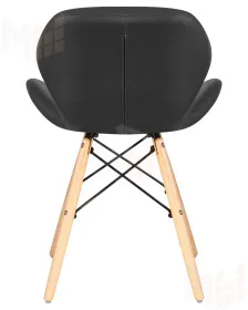 Стул обеденный DOBRIN BUTTERFLY (ножки светлый бук, цвет сиденья чёрный)