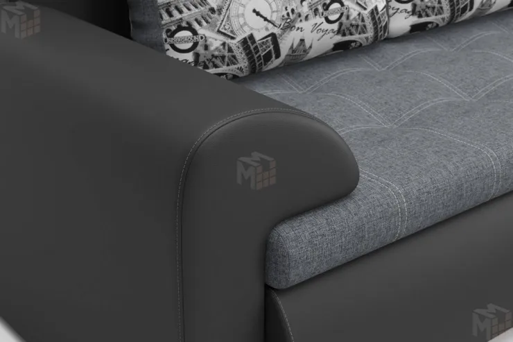 Угловой диван Цезарь (правый) серый