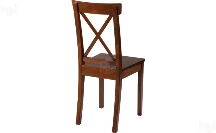 Стул деревянный с жестким сиденьем Бергольф Темный орех
