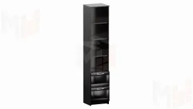 Стеллаж Сириус 2 ящика 39*190 см (венге)