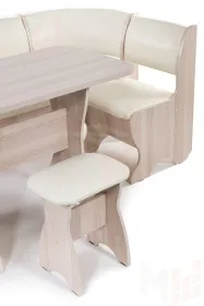 Кухонный уголок Тюльпан (ясень/барнео крем)