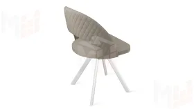 Стул Гэтсби К2 Белый матовый, Велюр Confetti Smoke