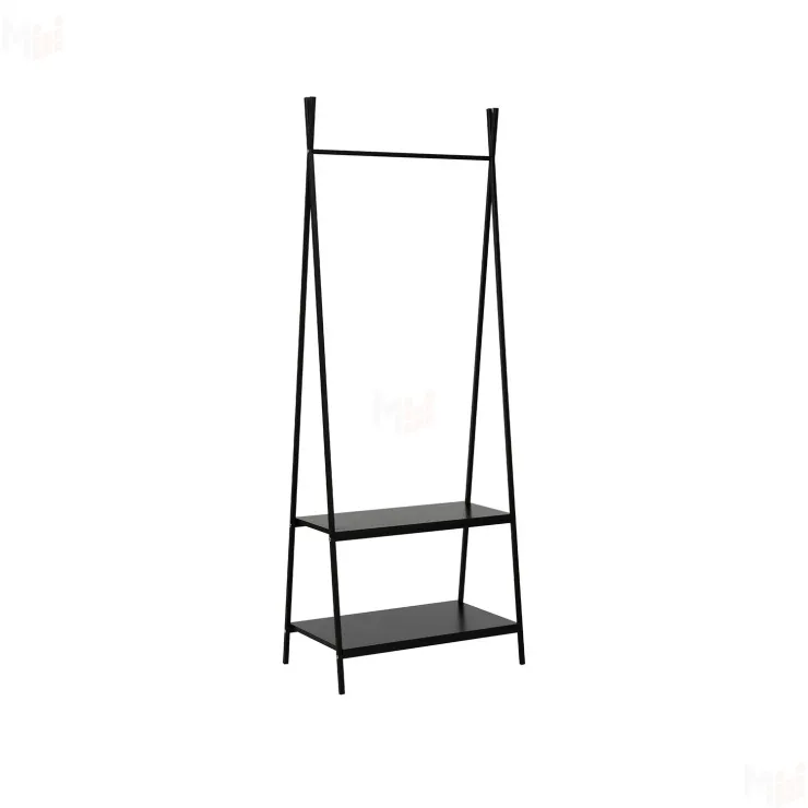 Вешалка гардеробная Leset Стилвуд 12 (Чёрный/Чёрный)