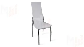 Стул Кредо Хром, к/з Белый 745а