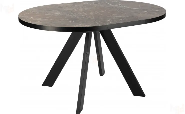 Стол раскладной Монти Лофт D100 Рускеала/Черный