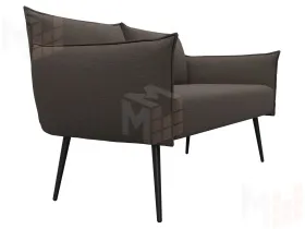 Диван прямой Лига-083 ( рогожка Амур 05 коричневый )