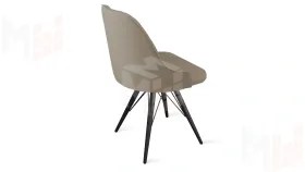 Стул Гранд К3 Черный муар, Велюр Confetti Smoke